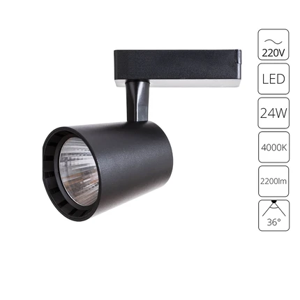 Трековый светильник Arte Lamp ATILLO A2324PL-1BK
